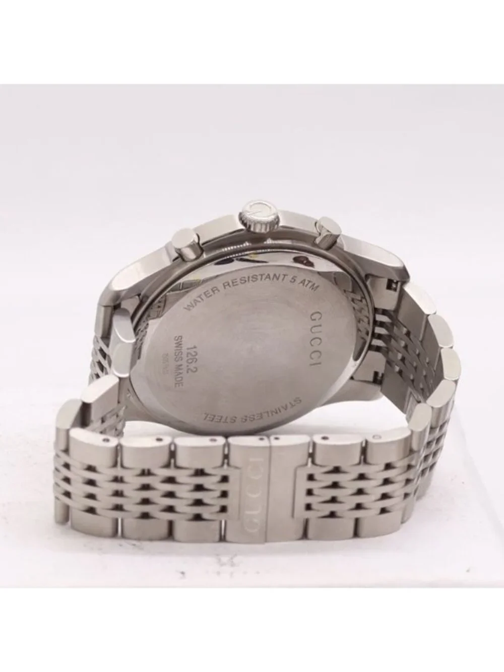 Gucci Timeless Chronograph 126.2 Quartz Date Black Dial Watch